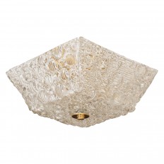 Textured square Murano glass fixture 
